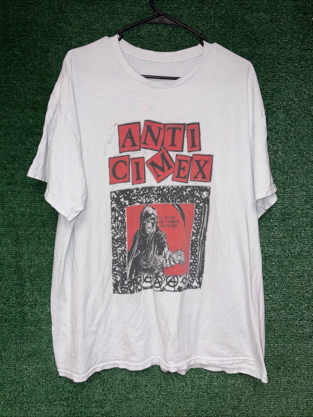 Anti Cimex Vintage Y2K Punk Shirt Mens Sz XL Discharge Hardcore